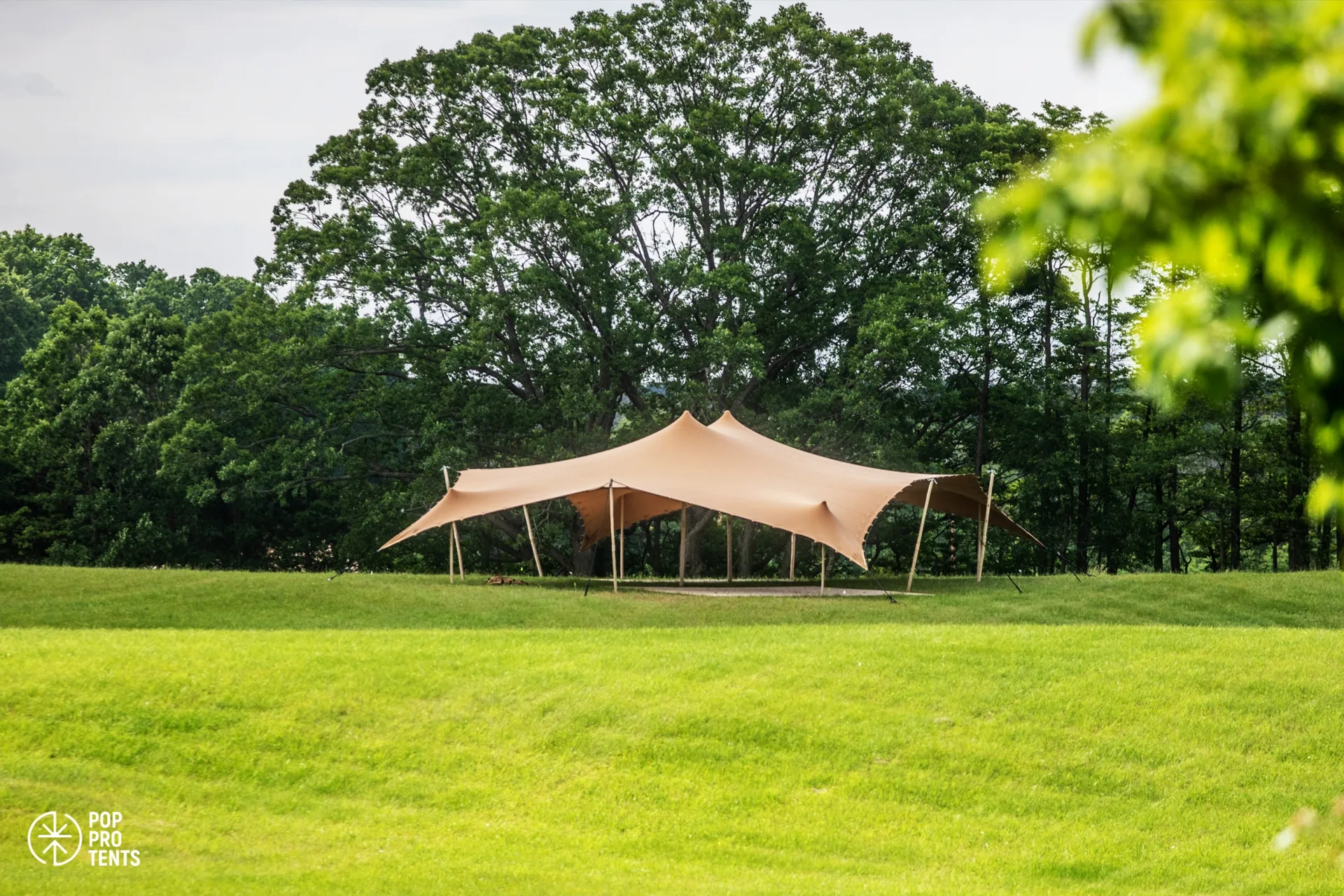 Jewellery market under stretch tent
