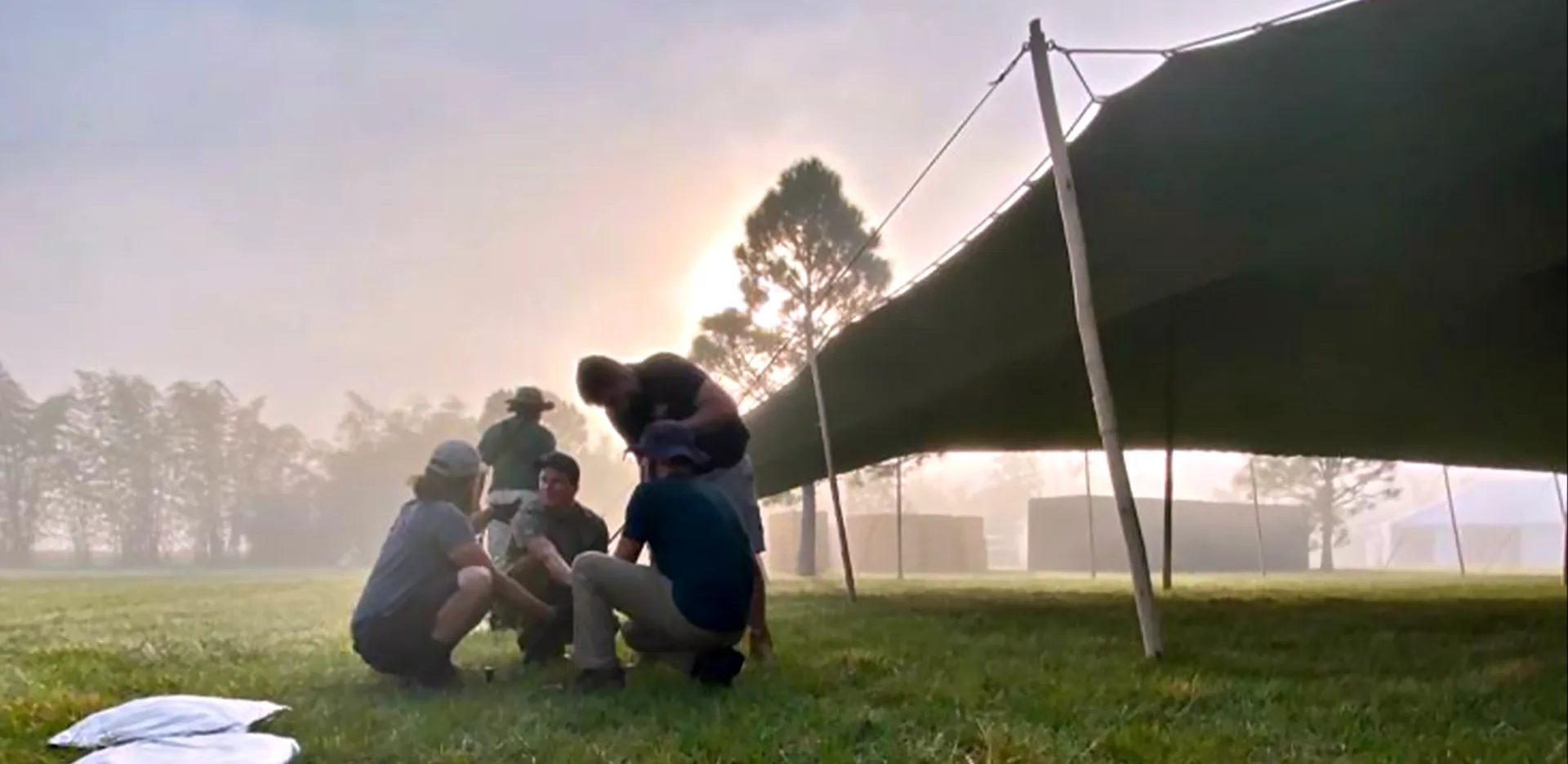 Stretch Tent Rentals behind the scene