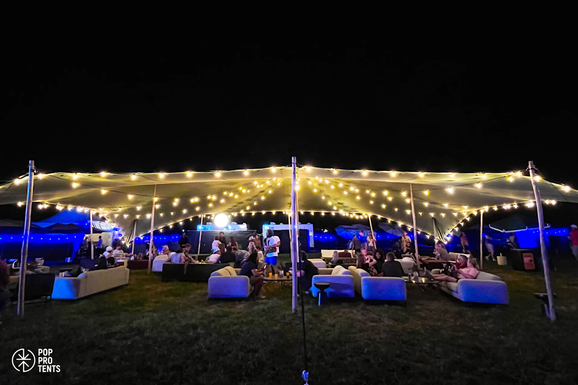 Mediterranean themed bespoke tent decor